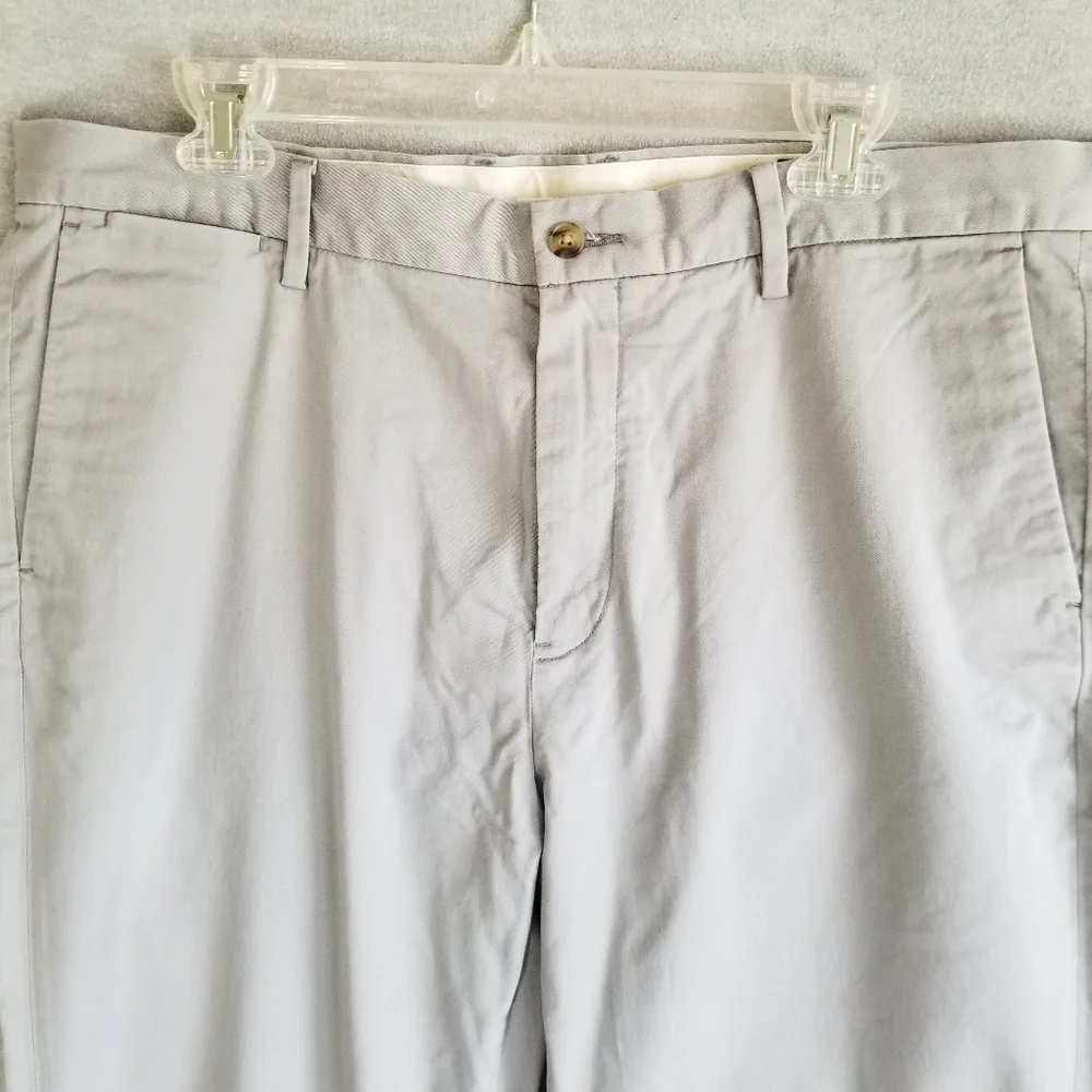 Polo Ralph‎ Lauren 35x32 Tan Classic Fit Flat Front Pants Chino Stretch